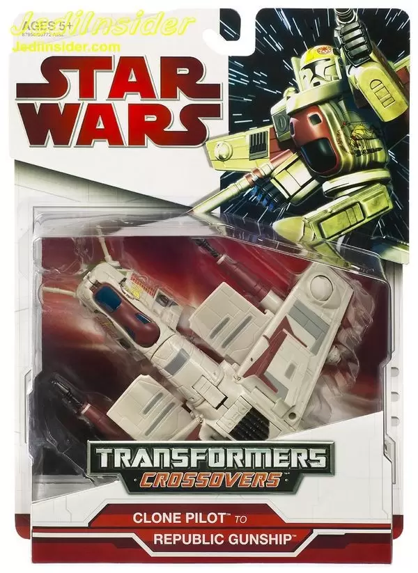 Star Wars Transformers - Clone Pilot Republic Gunship