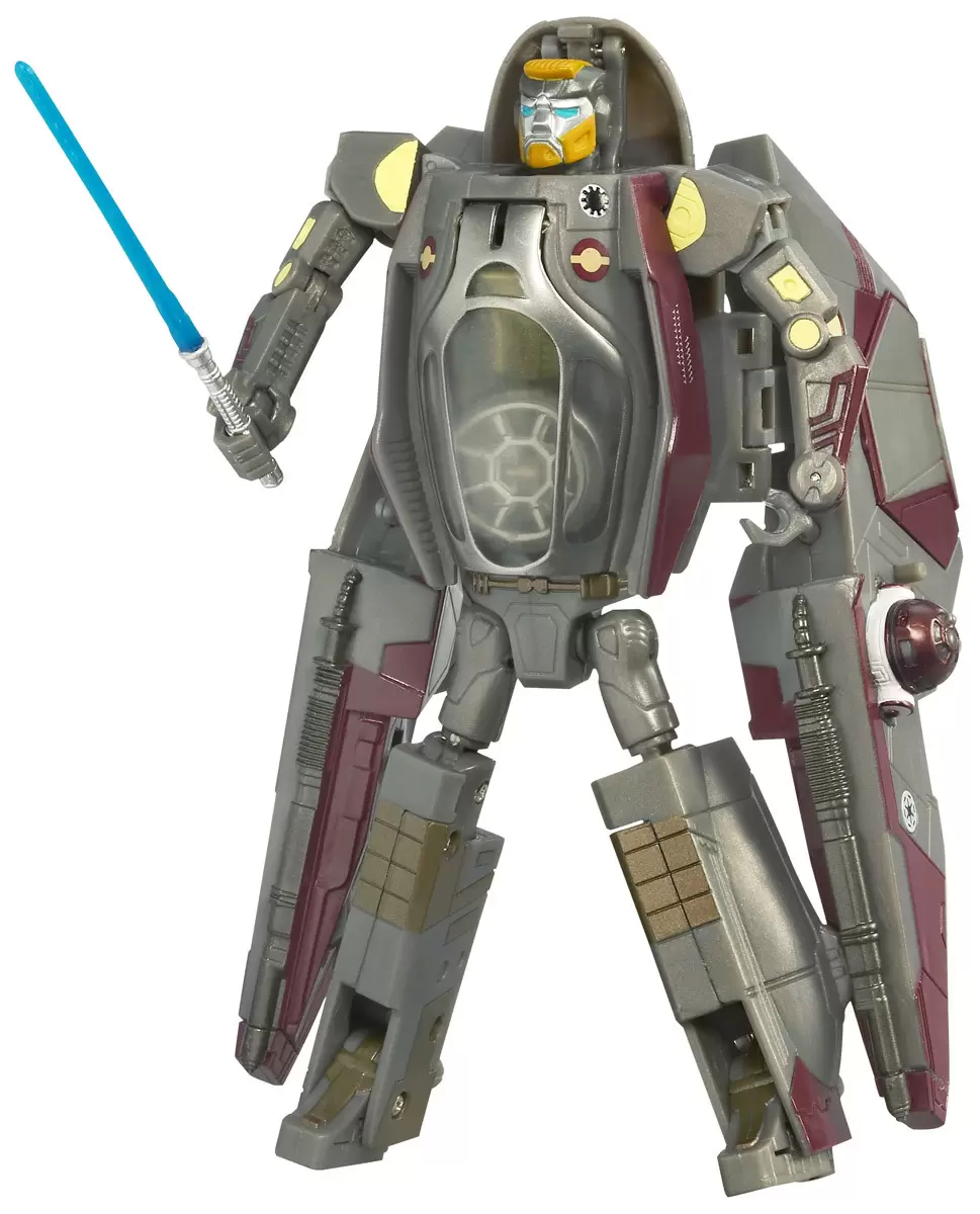 Star Wars Transformers - Obi-Wan Kenobi Jedi Stargfighter - Revenge of the Sith