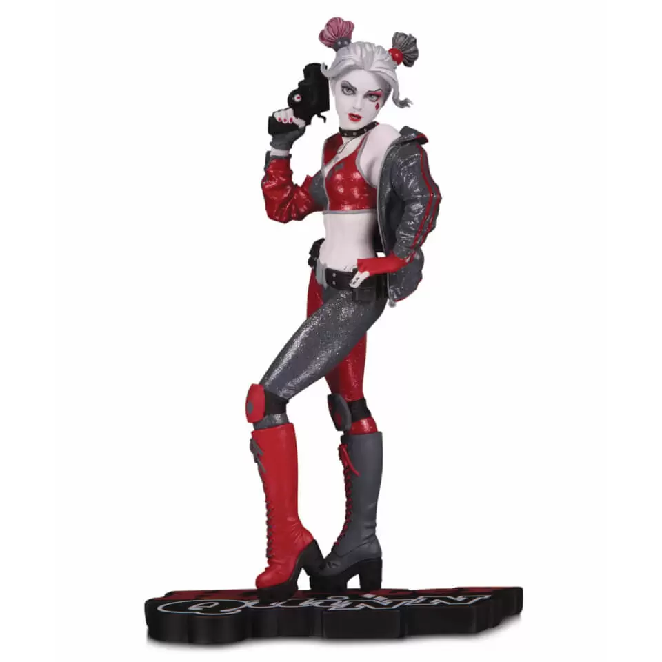 DC Collectibles Statues - Harley Quinn Red, White and Black by Joshua Middleton