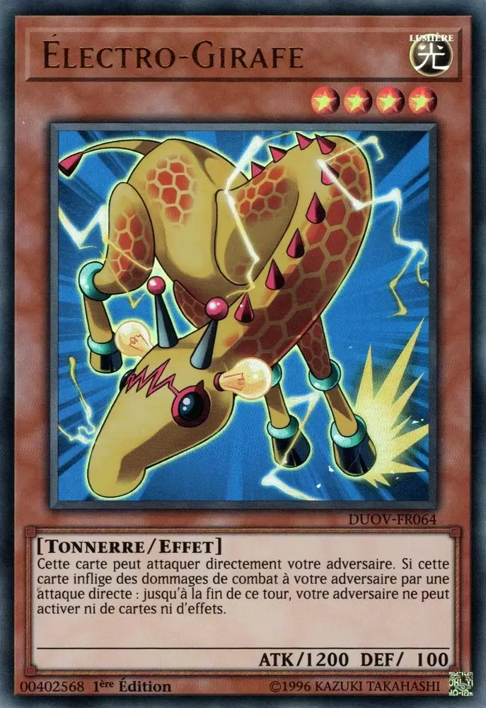 Duel Surchargé DUOV - Électro-Girafe