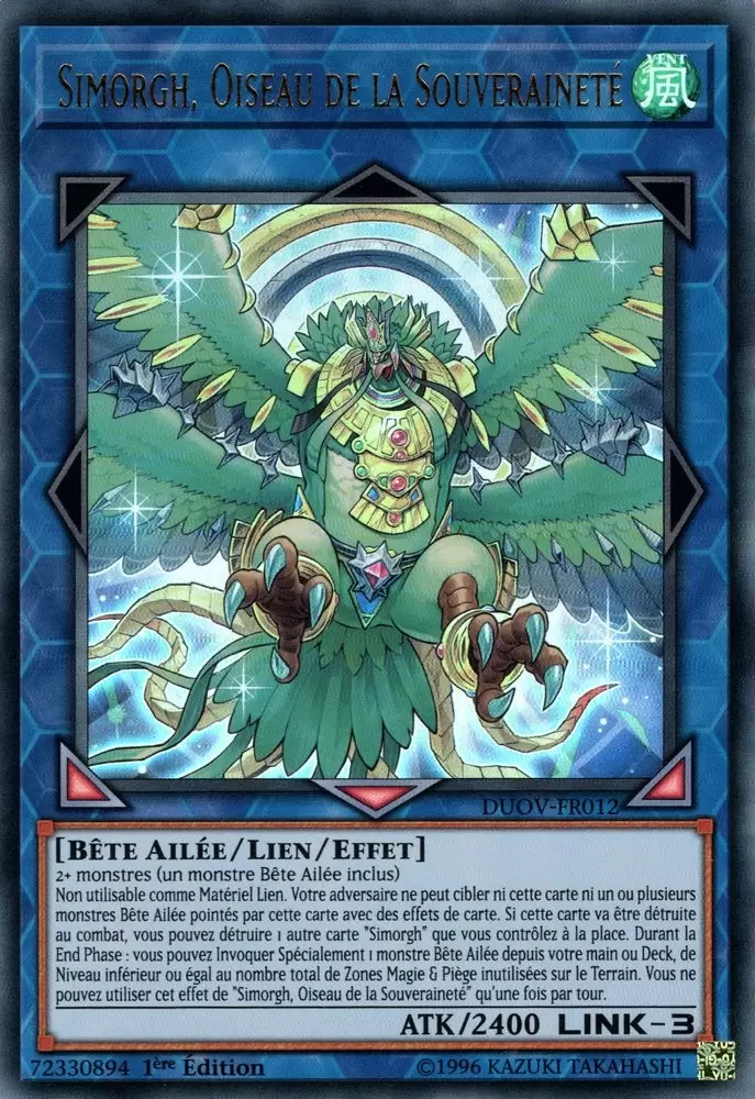 Duel Surchargé DUOV - Simorgh, Oiseau de la Souveraineté