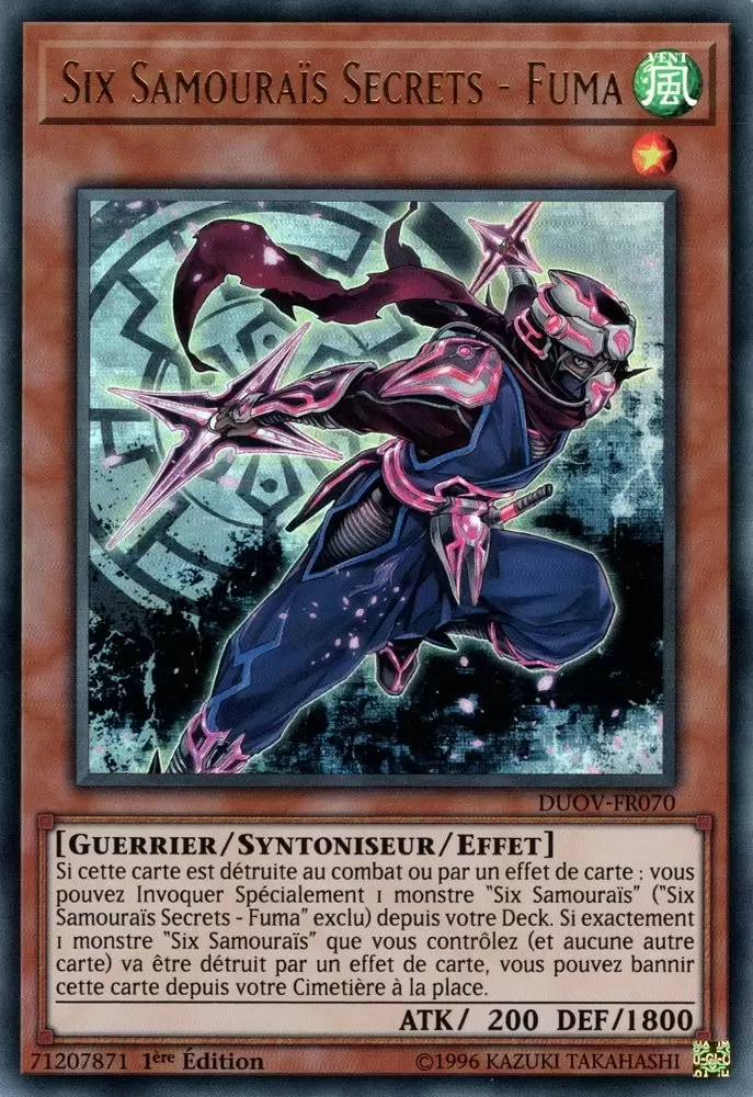 Duel Surchargé DUOV - Six Samouraïs Secrets - Fuma