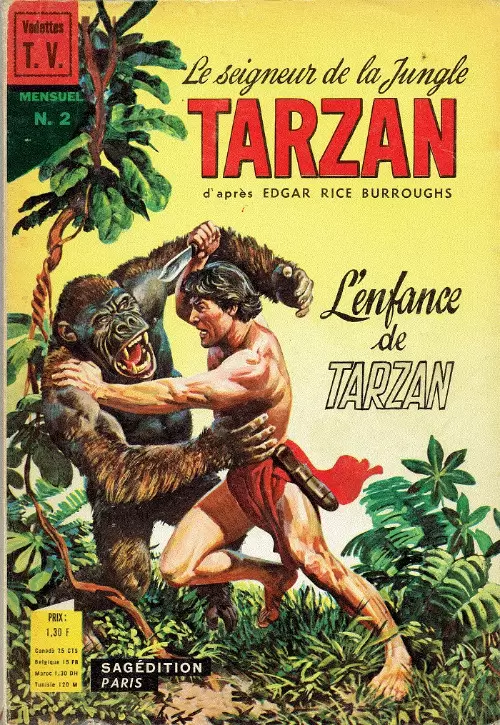 Tarzan - 1ère série (Sagédition) - L\'enfance de Tarzan