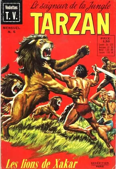 Tarzan - 1ère série (Sagédition) - Les lions de Xakar