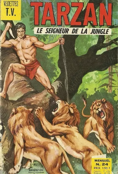 Tarzan - 1ère série (Sagédition) - La cité de l\'or 2 : Les lions de Cathné