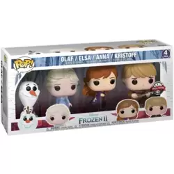 Frozen II - Elsa, Olaf, Anna & Kristoff 4 Pack