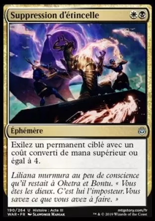 War of the Spark - Suppression d\'étincelle Foil