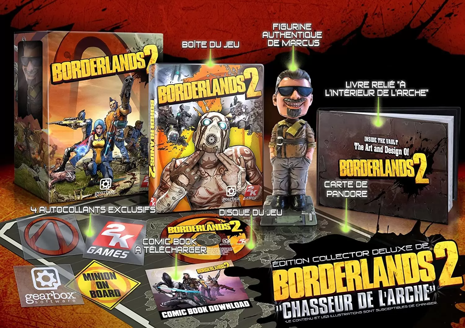 Jeux XBOX 360 - Borderlands 2 : Le Chasseur De L\' Arche - Edition Collector