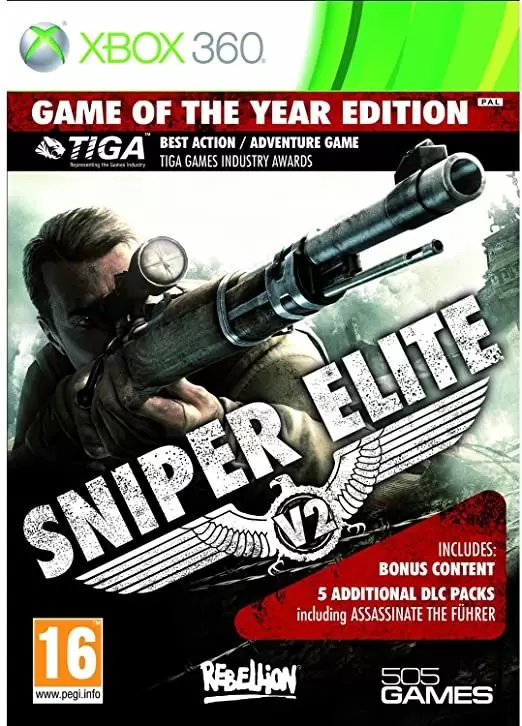 XBOX 360 Games - Sniper Elite V2 Game Of The Year