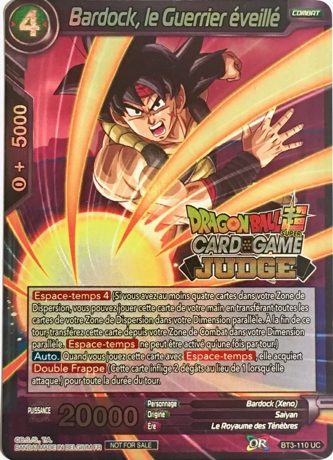 Judge Promo - Bardock, le Guerrier éveillé JUDGE