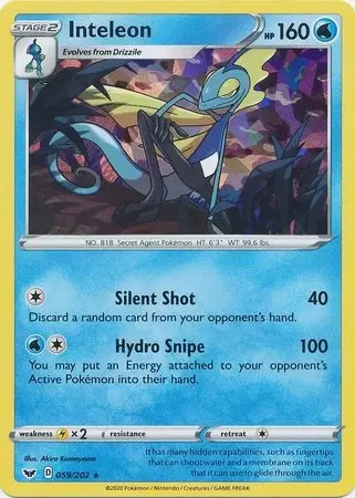 Sword & Shield - Inteleon Holo Cracked Ice