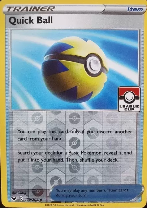 Sword & Shield - Quick Ball League Cup Promo