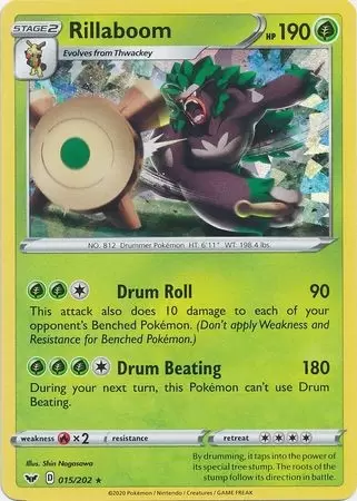 Sword & Shield - Rillaboom Holo Cracked Ice