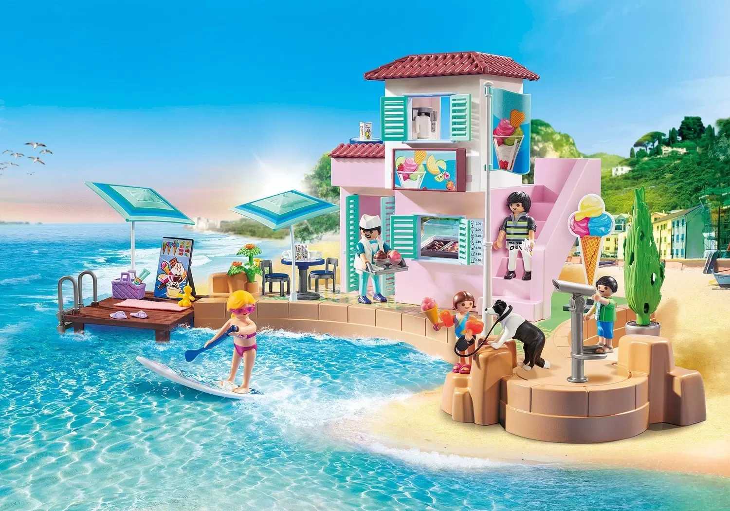Playmobil on Hollidays - Ice Cream Shop at the Harbour