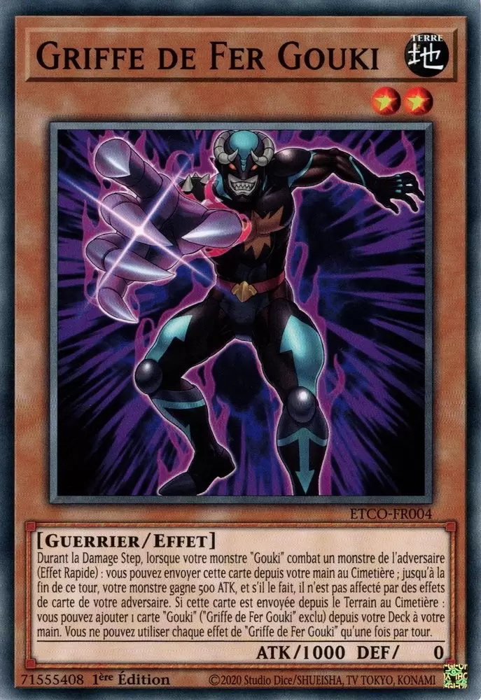 Le Code de l\'Éternité ETCO - Griffe de Fer Gouki