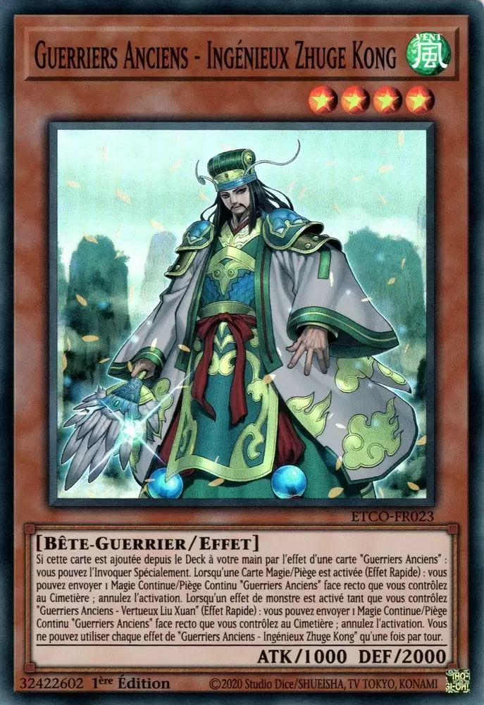 Le Code de l\'Éternité ETCO - Guerriers Anciens - Ingénieux Zhuge Kong
