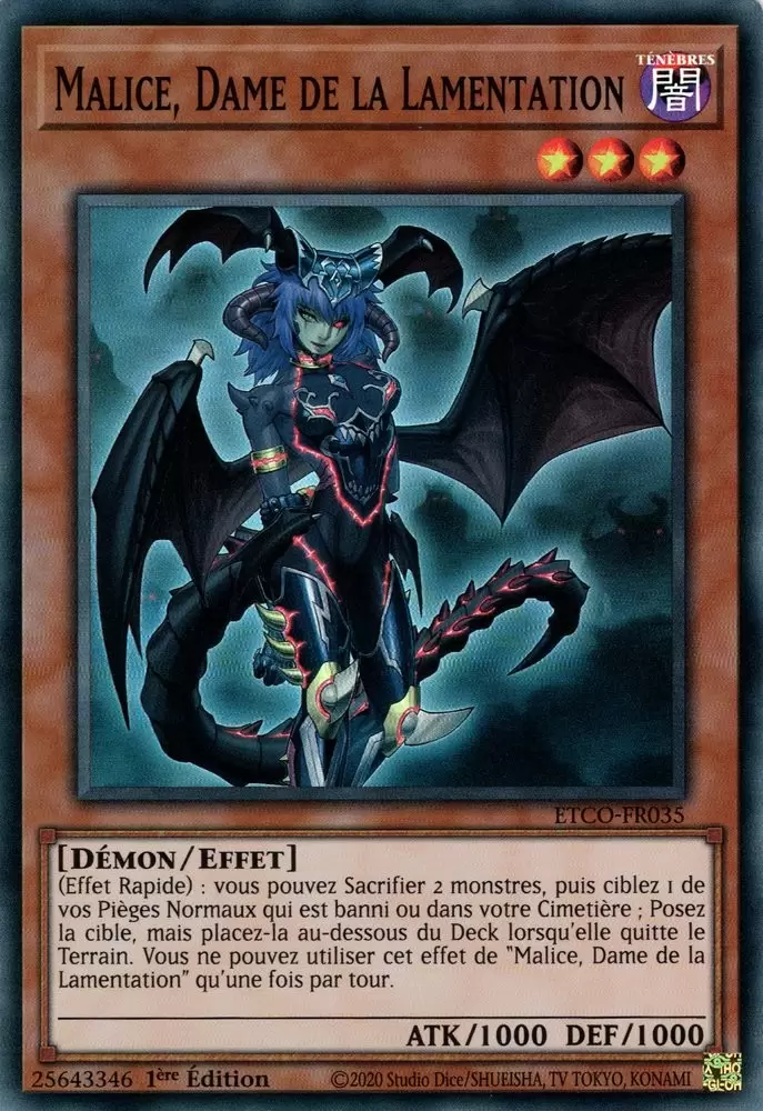 Le Code de l\'Éternité ETCO - Malice, Dame de la Lamentation