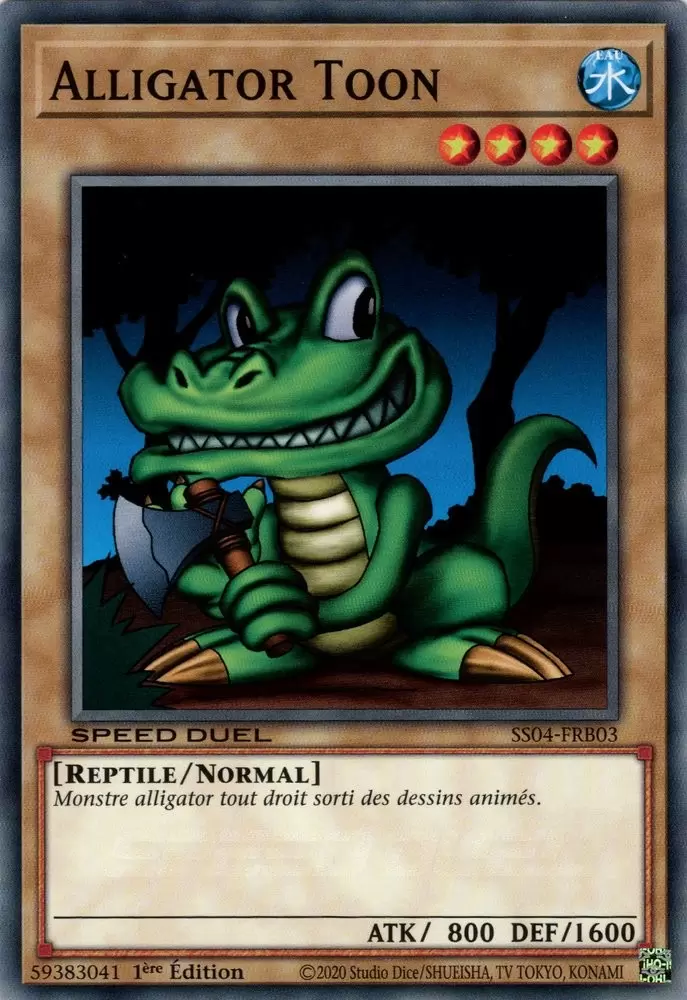 Speed Duel : Le Match du Millénium SS04 - Alligator Toon