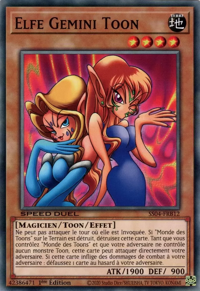 Speed Duel : Le Match du Millénium SS04 - Elfe Gemini Toon