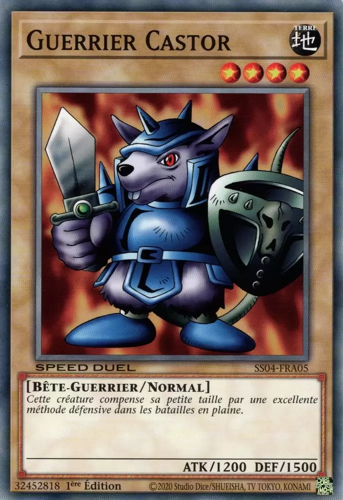 Speed Duel : Le Match du Millénium SS04 - Guerrier Castor