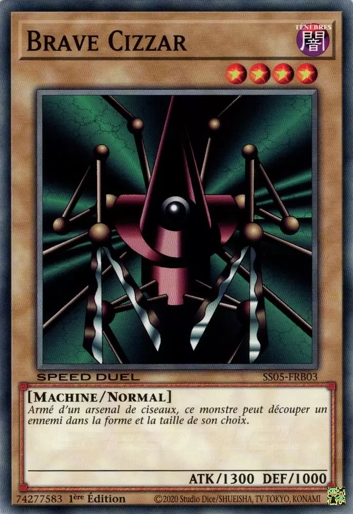 Speed Duel : Les Cauchemars Tordus SS05 - Brave Cizzar