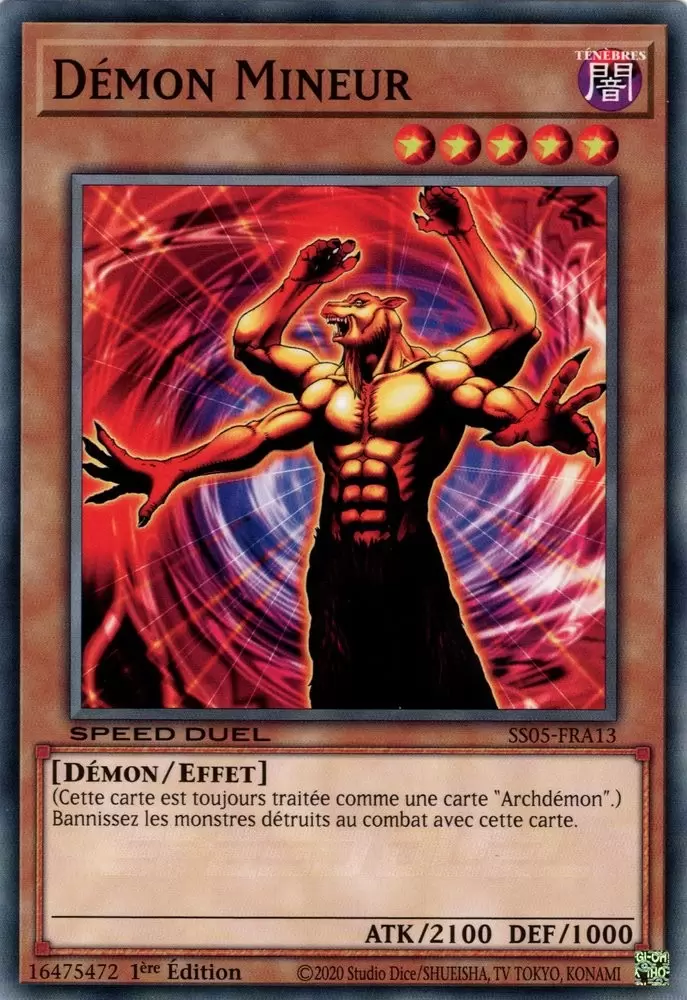 Speed Duel : Les Cauchemars Tordus SS05 - Démon Mineur