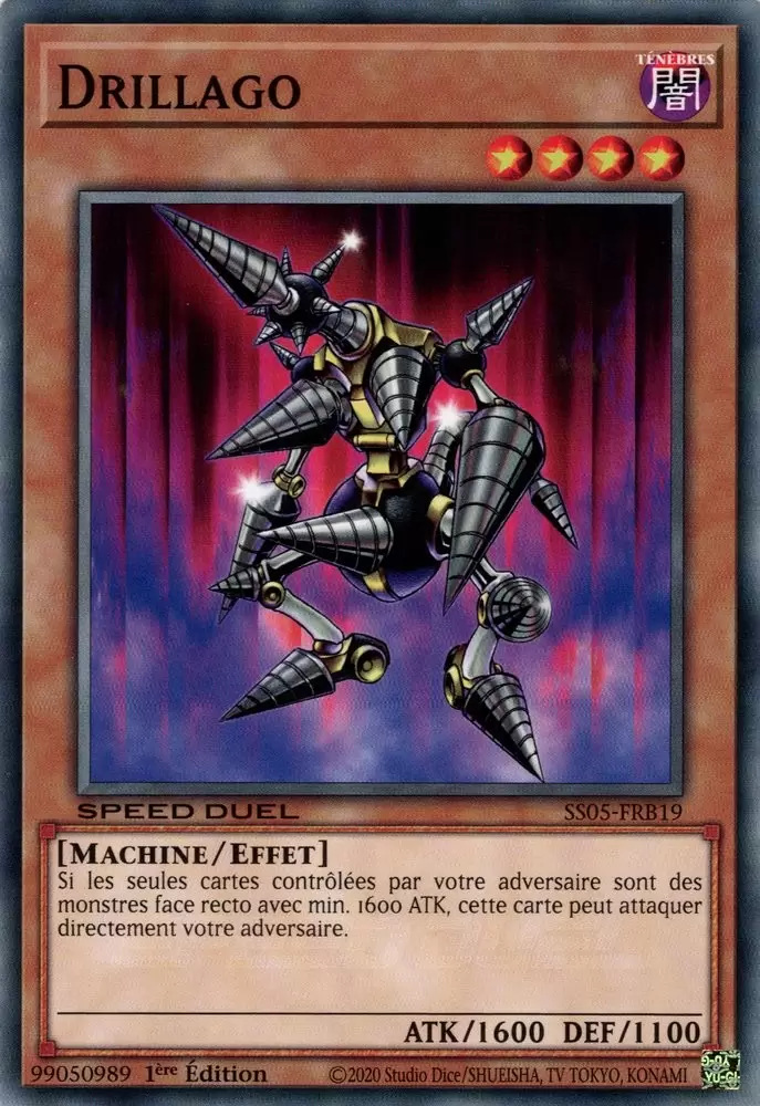 Speed Duel : Les Cauchemars Tordus SS05 - Drillago