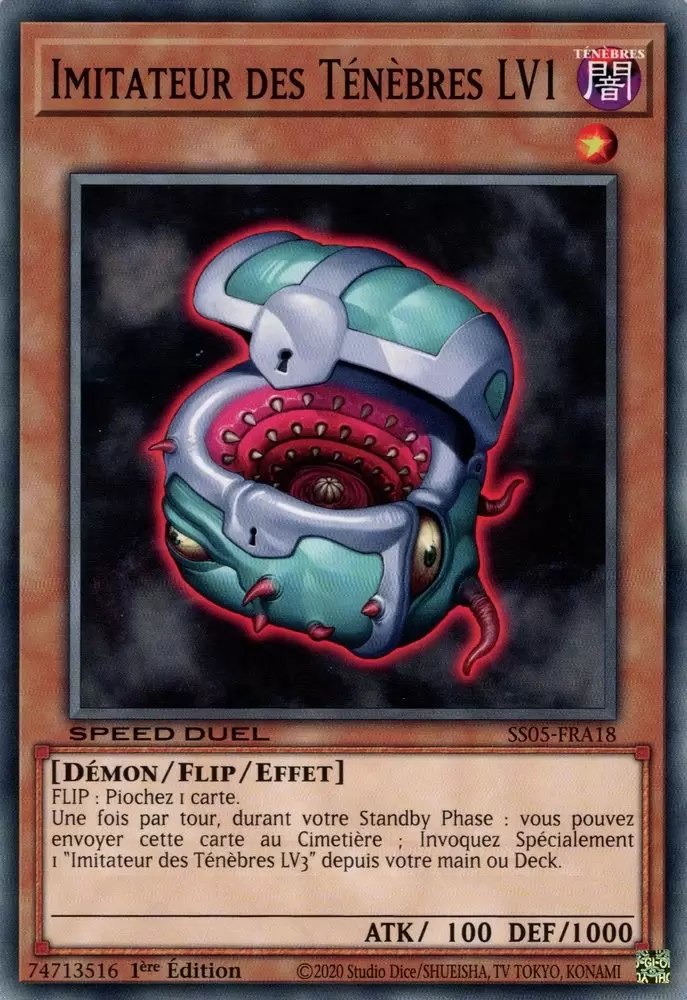 Speed Duel : Les Cauchemars Tordus SS05 - Imitateur des Ténèbres LV1