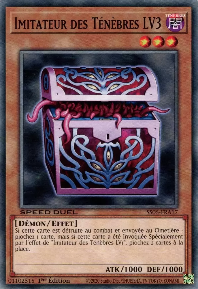 Speed Duel : Les Cauchemars Tordus SS05 - Imitateur des Ténèbres LV3