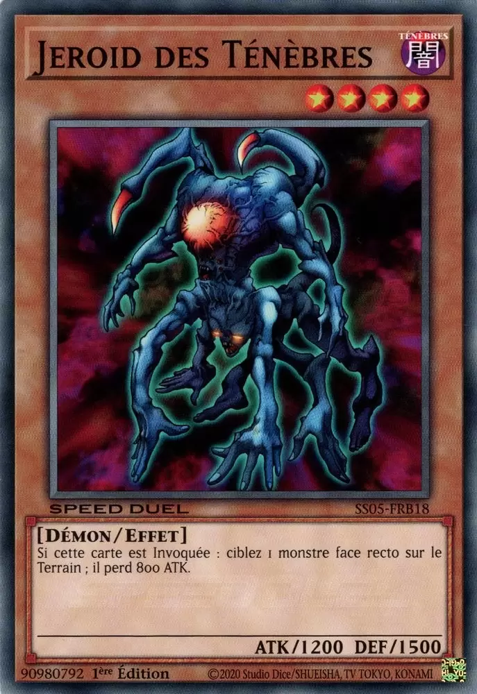 Speed Duel : Les Cauchemars Tordus SS05 - Jeroid des Ténèbres