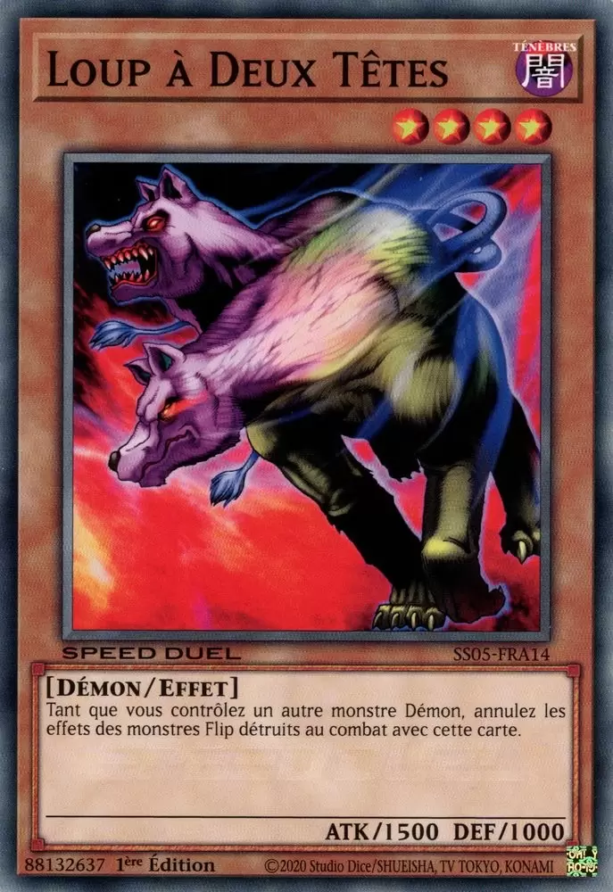 Speed Duel : Les Cauchemars Tordus SS05 - Loup à Deux Têtes