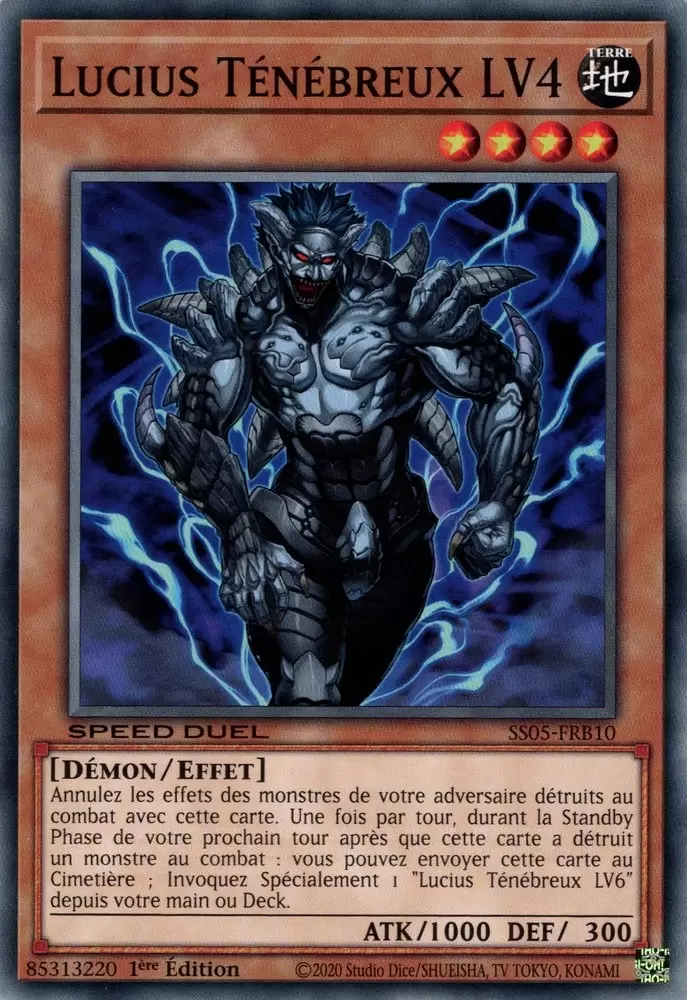 Speed Duel : Les Cauchemars Tordus SS05 - Lucius Ténébreux LV4