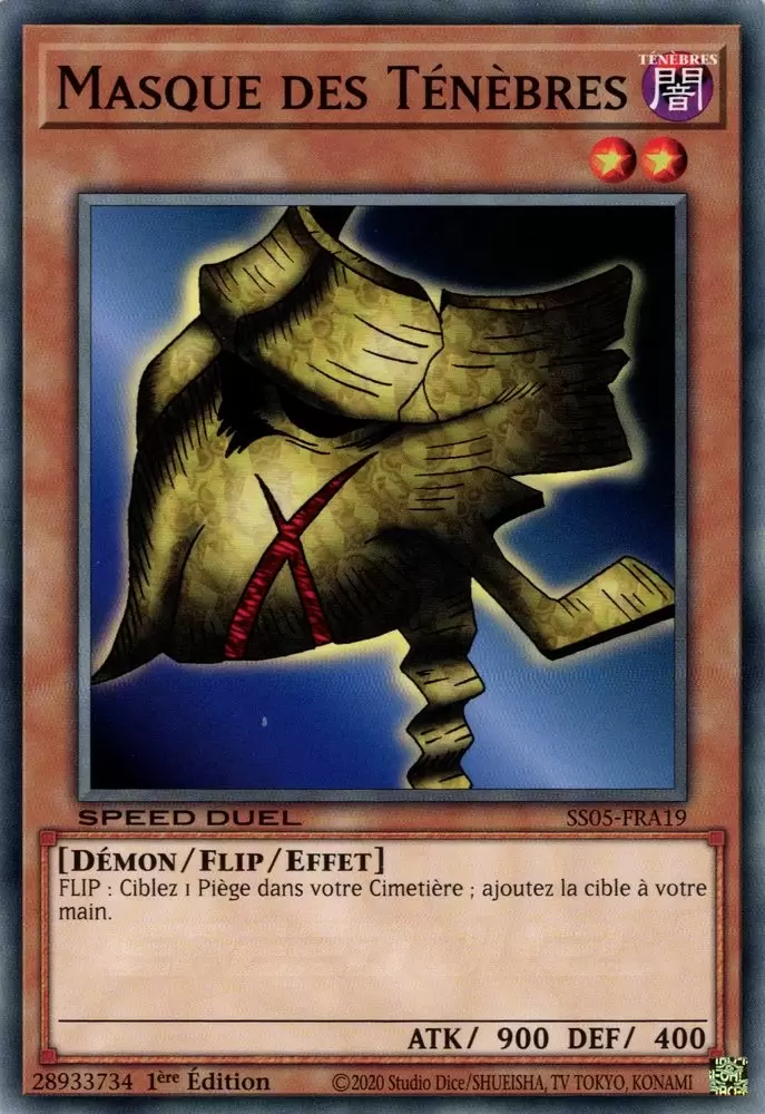 Speed Duel : Les Cauchemars Tordus SS05 - Masque des Ténèbres