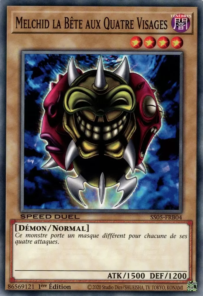 Speed Duel : Les Cauchemars Tordus SS05 - Melchid la Bête aux Quatre Visages
