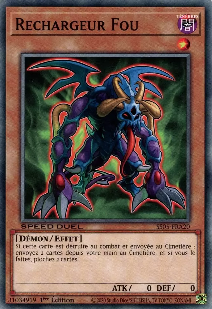 Speed Duel : Les Cauchemars Tordus SS05 - Rechargeur Fou