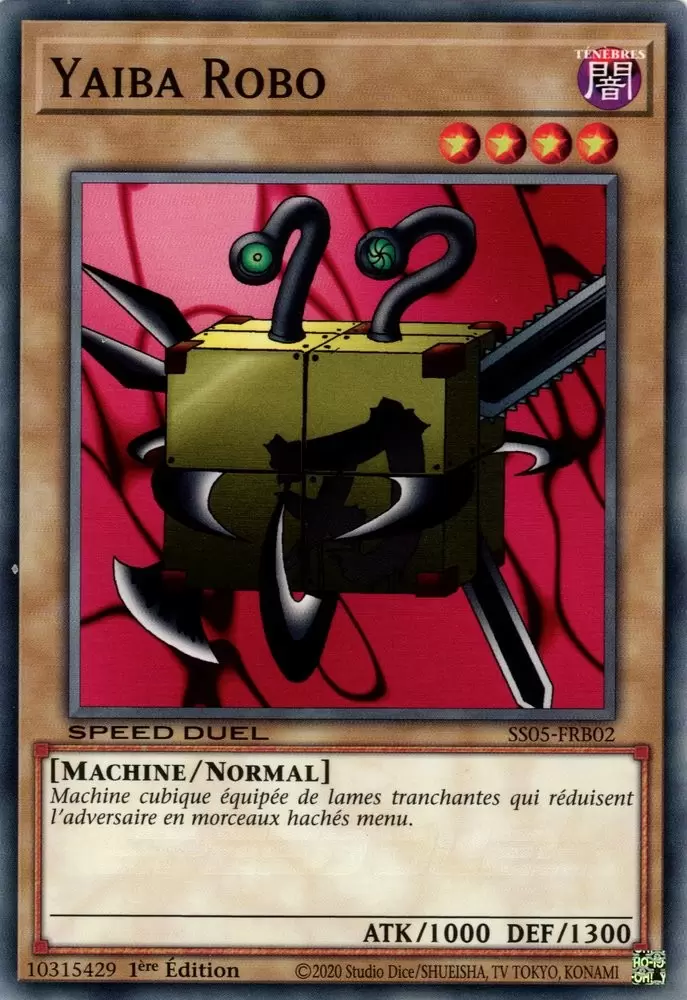 Speed Duel : Les Cauchemars Tordus SS05 - Yaiba Robo