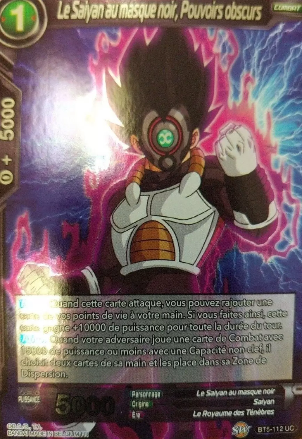 Miraculous Revival [BT5] - Le Saiyan au masque noir, Pouvoirs obscurs foil