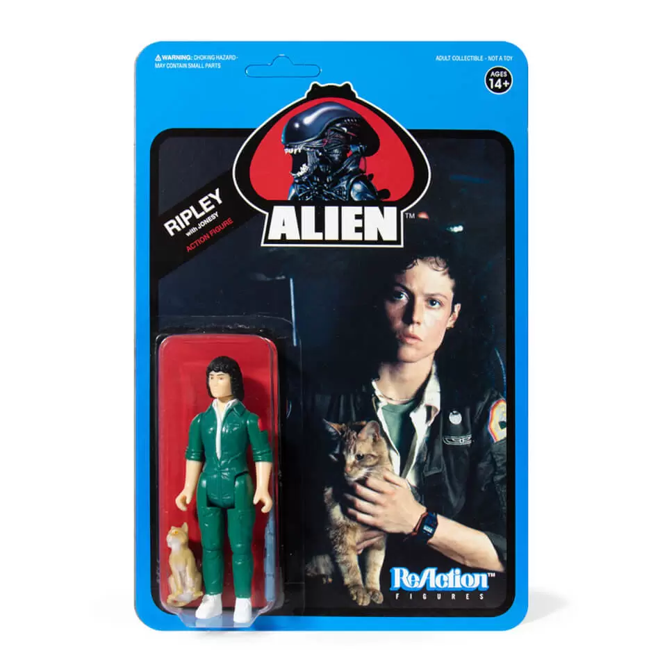ReAction Figures - Alien - Ripley with Jonesy (Blue Card)
