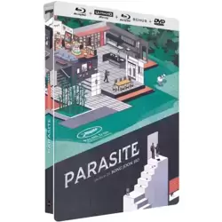 Parasite Édition Collector boîtier SteelBook-4K Ultra HD Blu-Ray Bonus + DVD