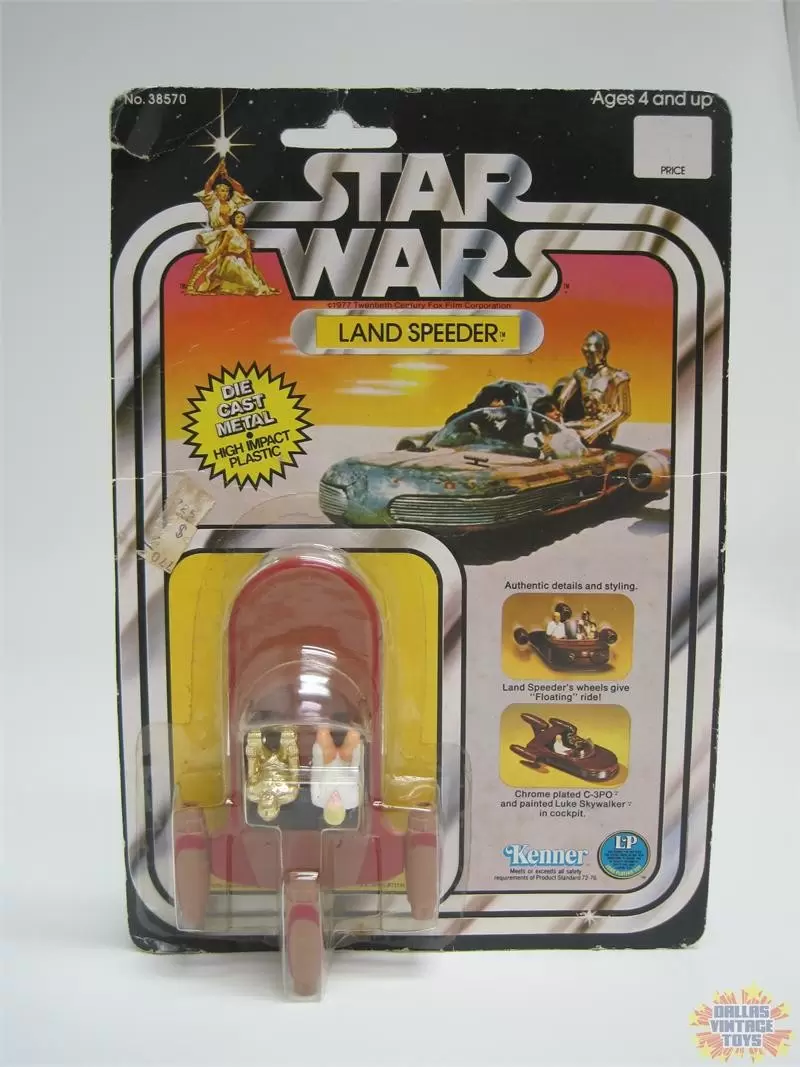 Kenner Vintage Star Wars - Lanspeeder with luke et C-3PO