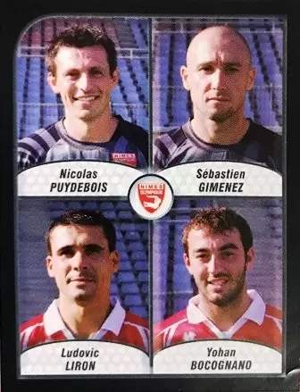 Foot 2010 - Championnat de France de L1 et L2 - Puydebois/Gimenez/Liron/Bocognano - Nimes Olympique