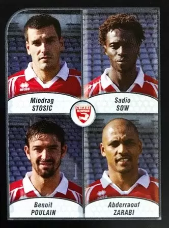 Foot 2010 - Championnat de France de L1 et L2 - Stosic/Sow/Poulain/Zarabi - Nimes Olympique