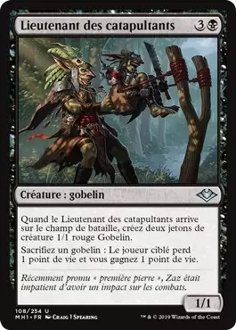 Horizons du Modern - Lieutenant des catapultants