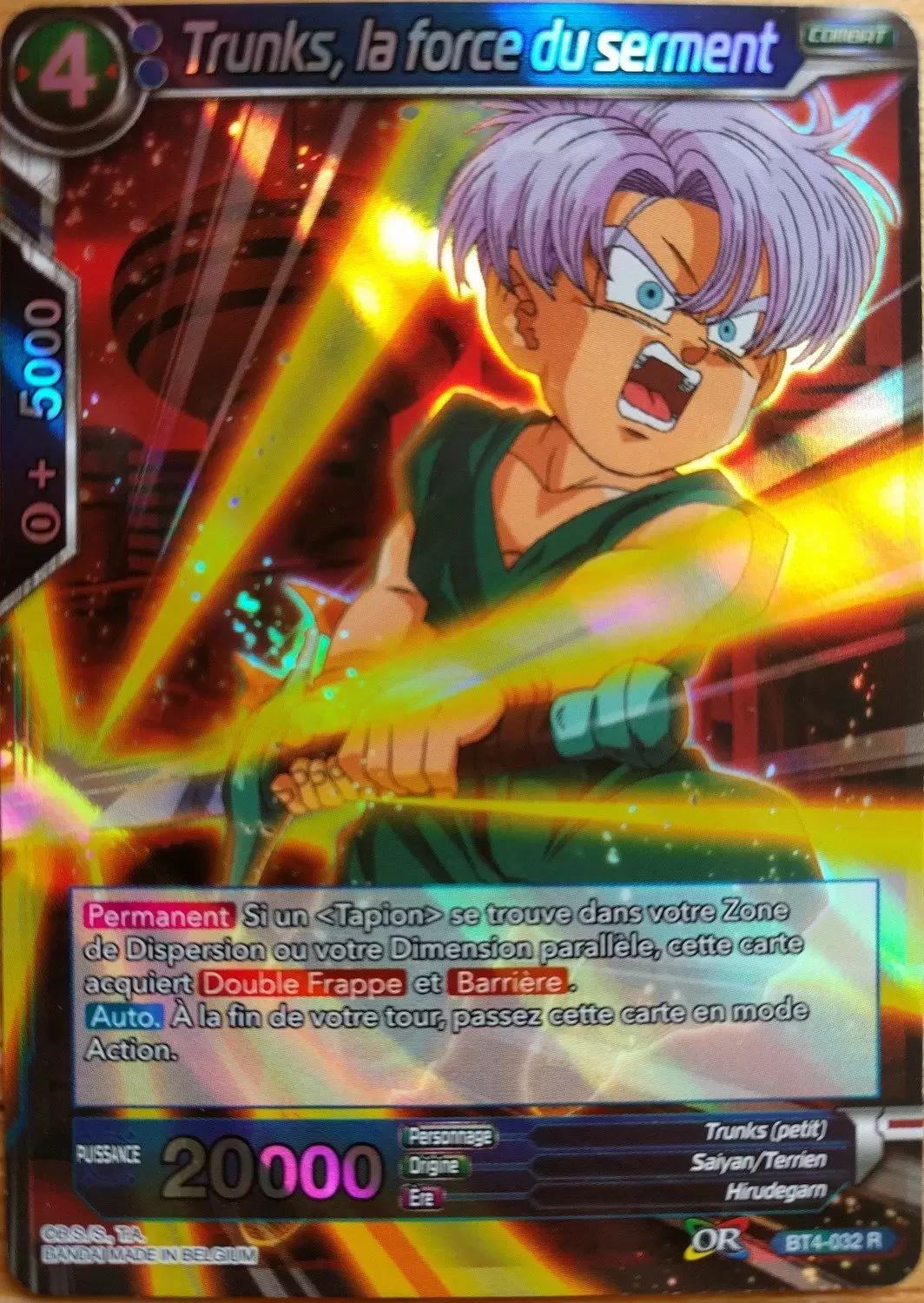 Colossal Warfare [BT4] - Trunks, la force du serment foil