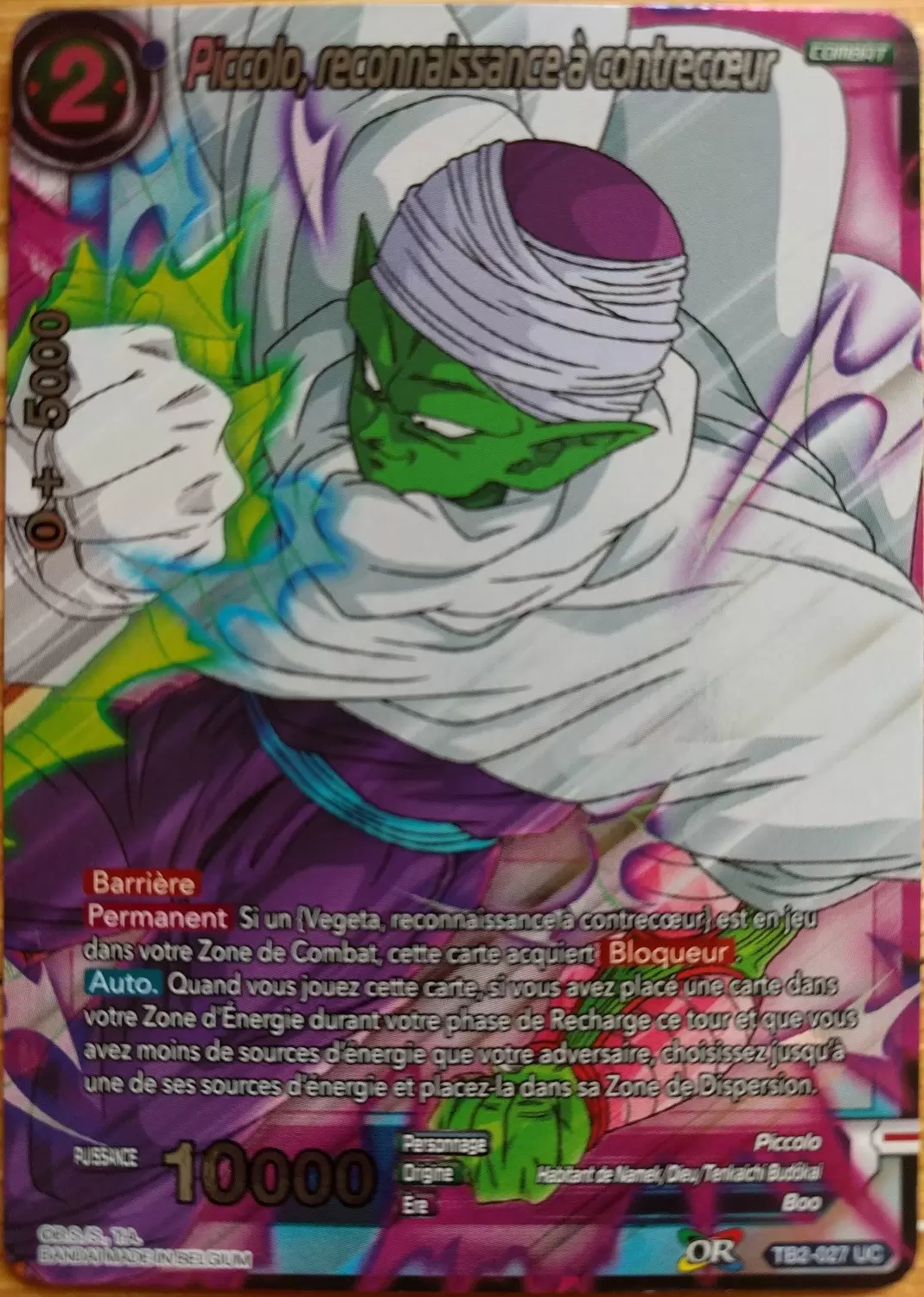 World Martial Arts Tournament [TB2] - Piccolo, reconnaissance à contrecoeur (Foil)