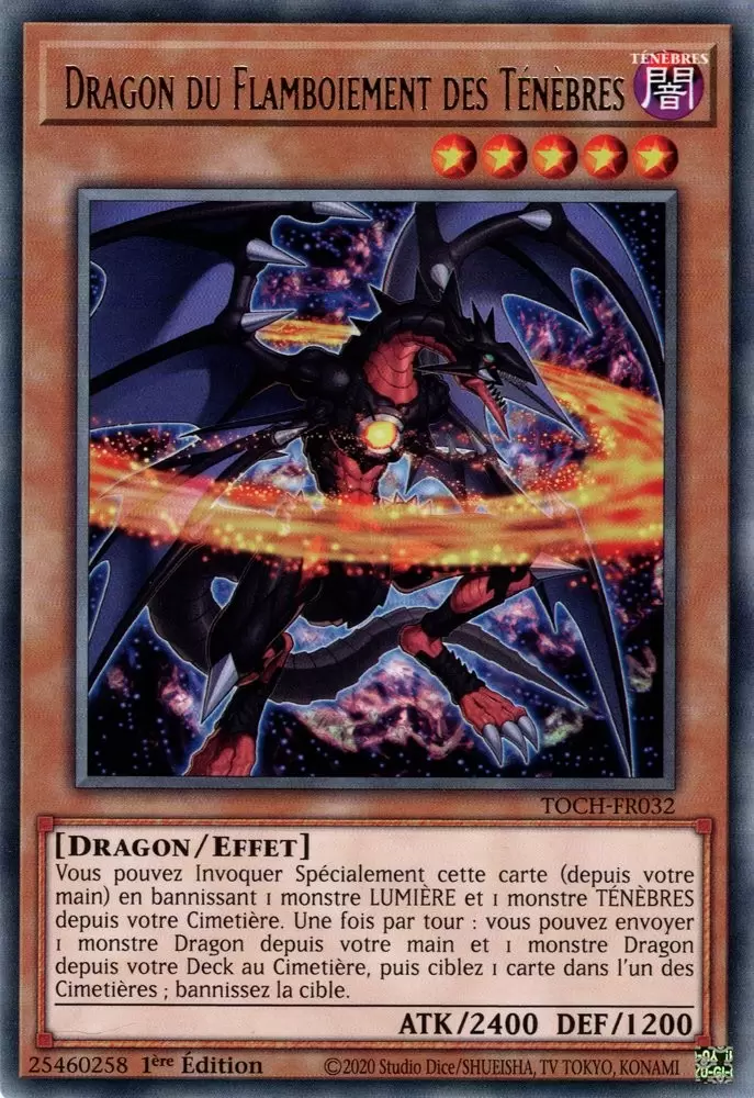 Le Chaos Toon TOCH - Dragon du Flamboiement des Ténèbres