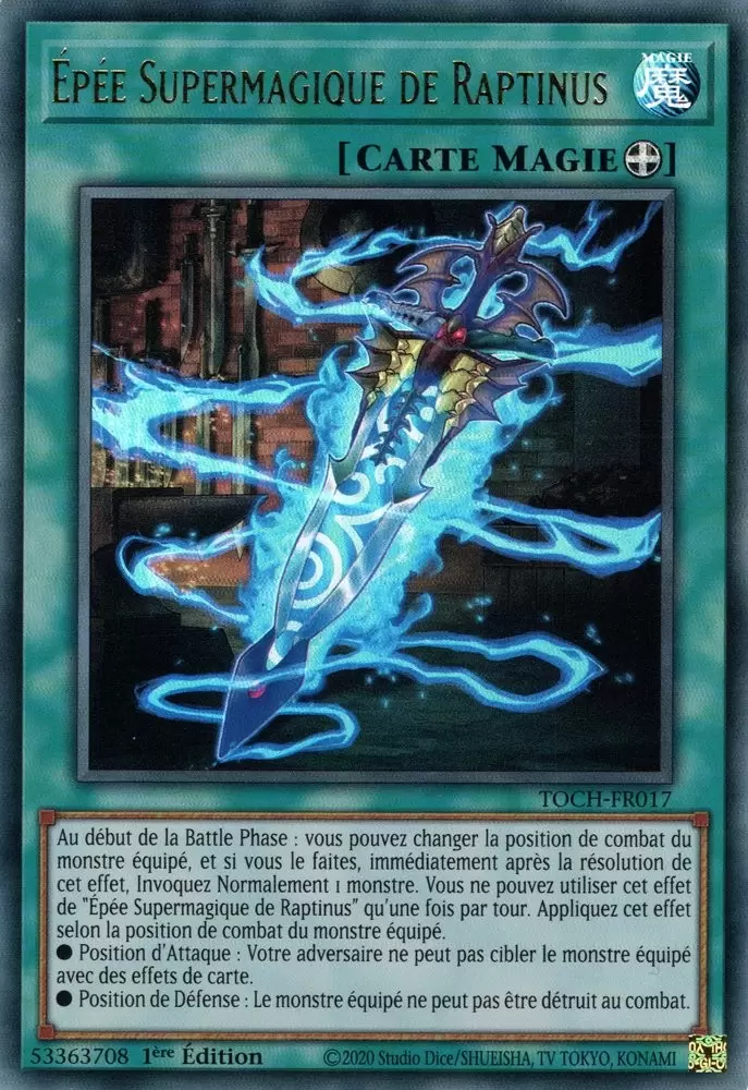 Le Chaos Toon TOCH - Épée Supermagique de Raptinus