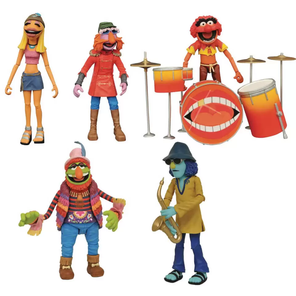Ther Muppet Show - Diamond Select - DR. Teeth and The Electric Mayhem - Muppets Deluxe Band Members Set