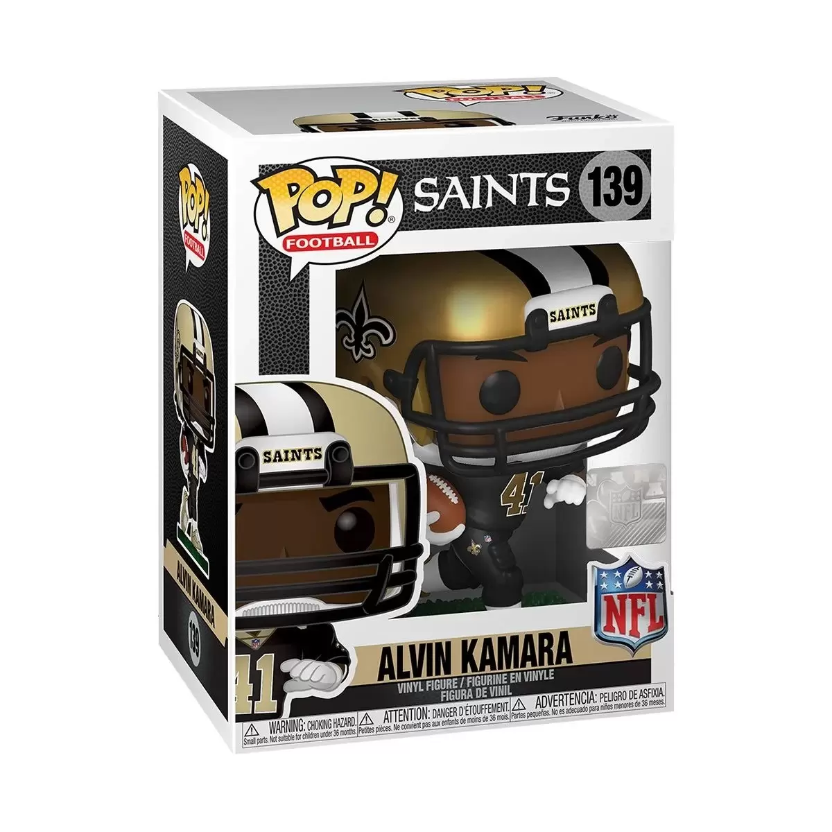 POP! Football (NFL) - NFL: New Orleans Saints - Alvin Kamara