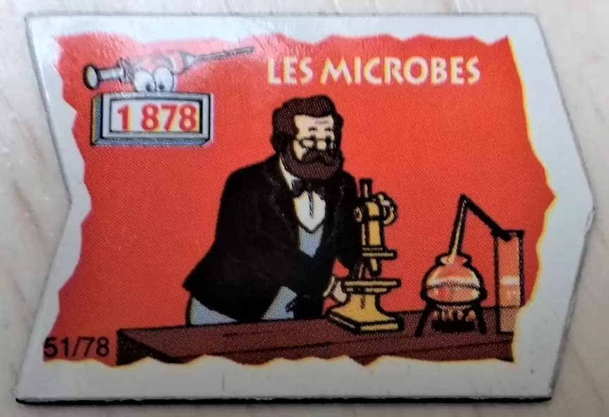 Magnets Le Gaulois - Il était une fois Les Découvreurs - Les Microbes
